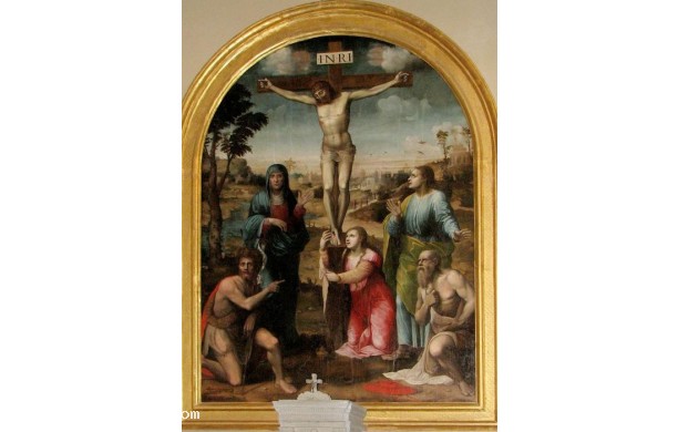 Crocifissione e Santi