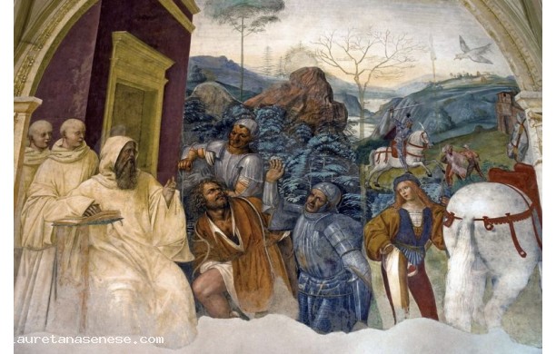 35 - Come Benedetto scioglie uno contadino che era legato solo a guardarlo