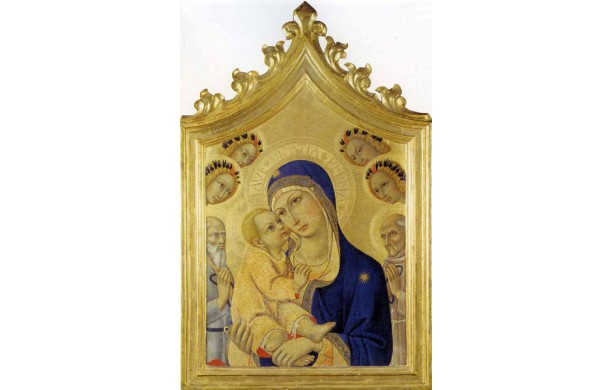 Madonna col Bambino, i Santi Girolamo e Bernardino e Angeli