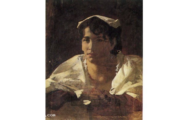 Ciociara con fazzoletto in testa