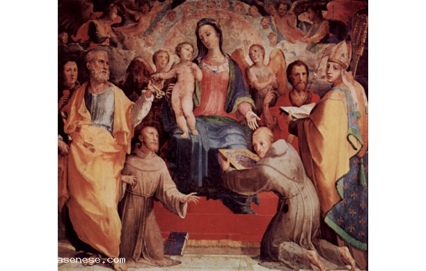 Madonna col Bambino, angeli e santi