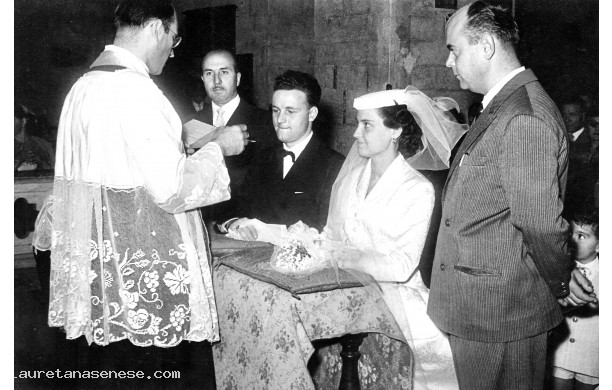 1955, Settembre - Mario e Graziella sposi