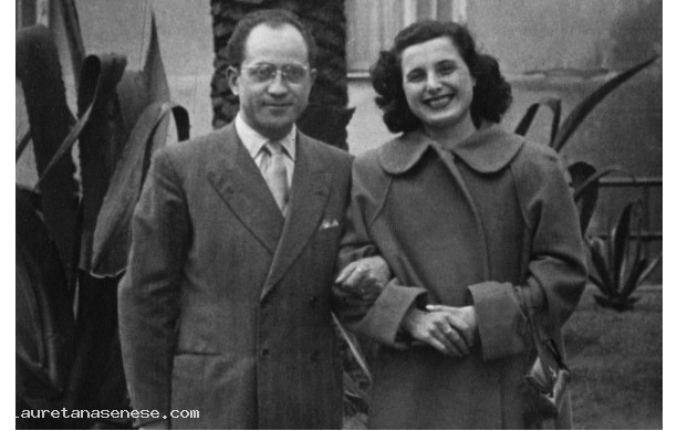 1950, 24 Maggio - Socrate e Carla, sposi a Genova Sestri