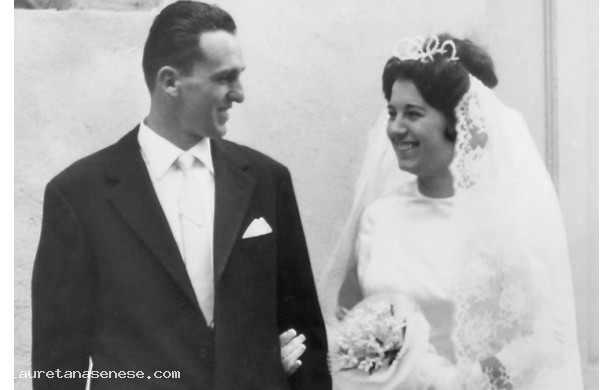 1963, luned 18 Novembre - Primo piano di sposi felici