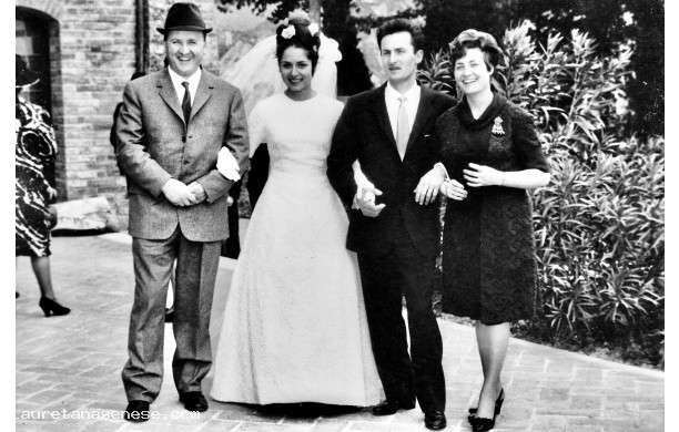 1965, Mercoled 28 Aprile - Marta e Elvio con i cugini