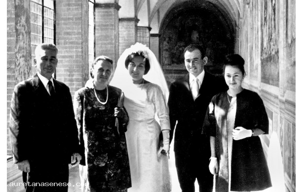 1963, Luned 26 Agosto - Asilia e Lando con i familiari della sposa