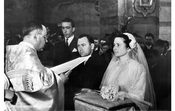 1953, luned 6 aprile - Matrimonio di Piero Rughi e Vera