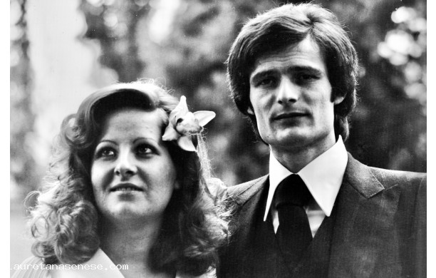 1975, Domenica 19 Ottobre - Gli sposi in un bel primo piano