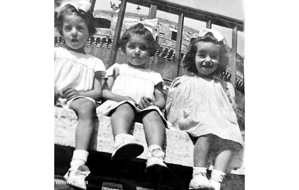 1950 - Tre bamboline a Castel Sant'Angelo