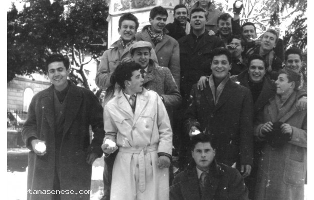 1963 - Pallate di neve alla Lizza