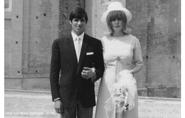 1967, Luned 19 Giugno - Aceto si sposa a Monte Oliveto maggiore