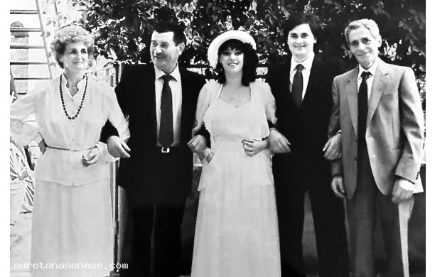 1982, Domenica 12 Settembre - Fabrizio e Rossella con i genitori