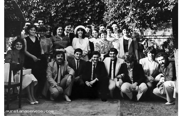 1982, Domenica 12 Settembre - Fabrizio e Rossella insieme agli amici