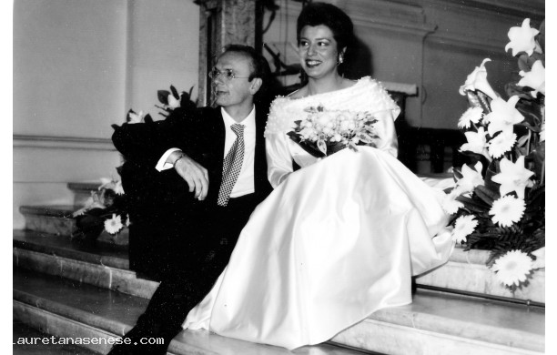 1992, Sabato 31 Ottobre - Edoardo e Oriana si sposano a Monte Oliveto
