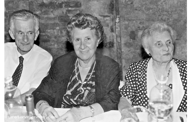 1992 - Cena del Menciaiolo: tre commensali in primo piano