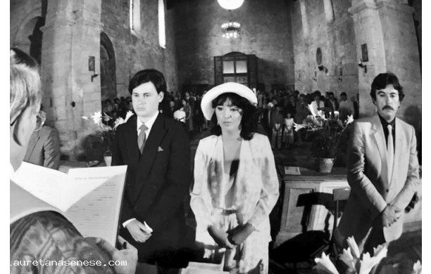 1982, Domenica 12 Settembre - Fabrizio e Rossella davanti al sacerdote