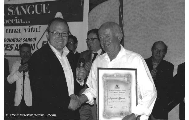 2006 - Festa del Donatore: I donatori premiati