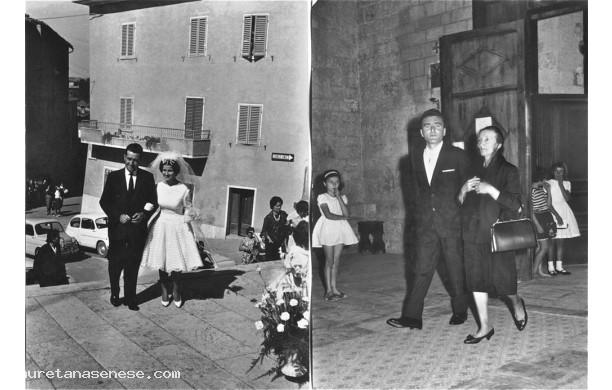 1962, Lunedì 10 Settembre - Sergio e Renata, accompagnati in chiesa dai rispettivi genitori