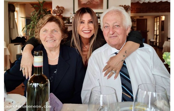 2025, Domenica 25 Gennaio - I nonni e la zia al pranzo di nozze