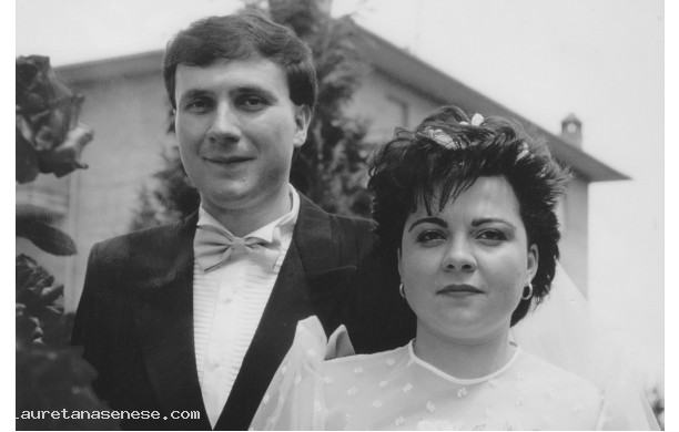 1985, Sabato 8 di Giugno - Alessandra e Claudio si sono sposati
