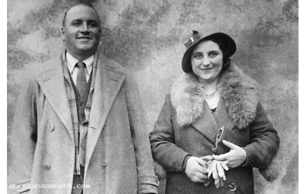 1932 - Coppia di sposi a Poggio Pinci