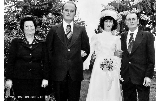 1976, Domenica 9 Maggio - Alessandra e Adimaro sposi