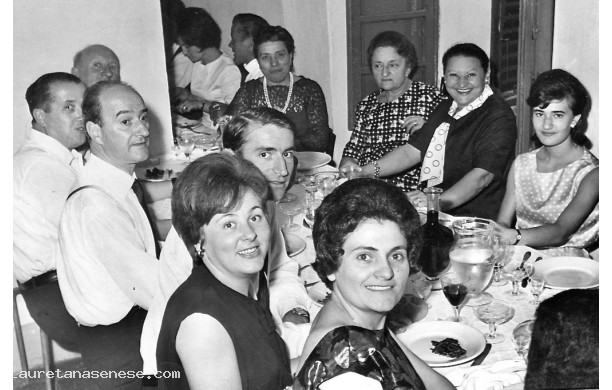1963, gioved 5 Settembre - Ospiti al pranzo di nozze di Elvia e Mario