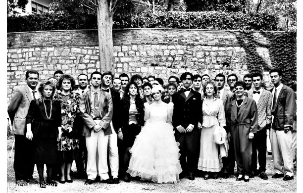 1987, Domenica 4 Ottobre - I tanti amici di Asciano al matrimonio