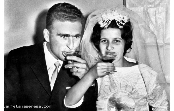 1962, Lunedì 10 Settembre - Sergio e Renata al brindisi finale