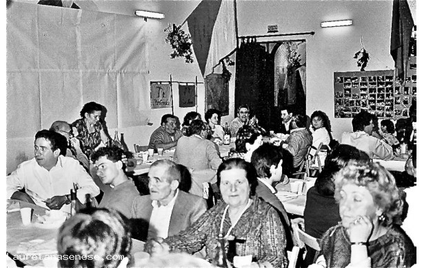 1986 - Cena della vittoria al  Cinema Teatro Ravvivati