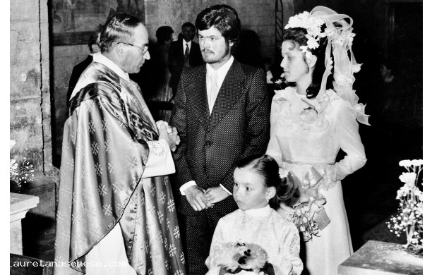 1971, Domenica 27 Giugno - Mario e Marisa sposi