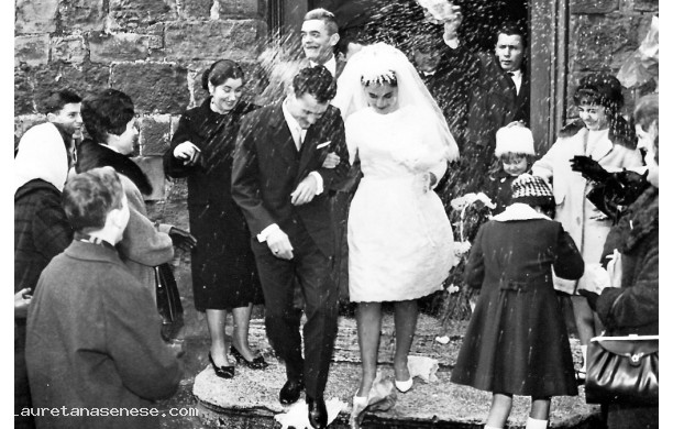 1962, Domenica 30 Dicembre - Franco e Rosanna di Montisi, sposi