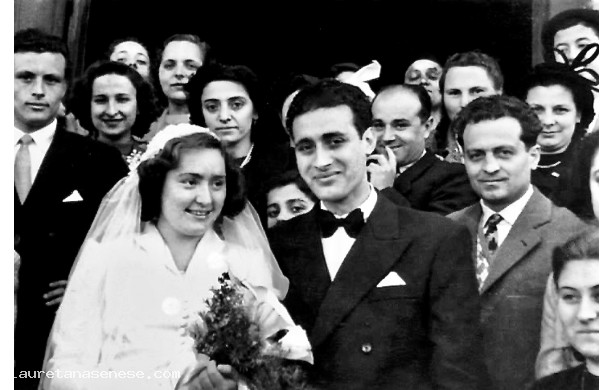 1951, Luned 26 Marzo - Alberto e Luisa sposi