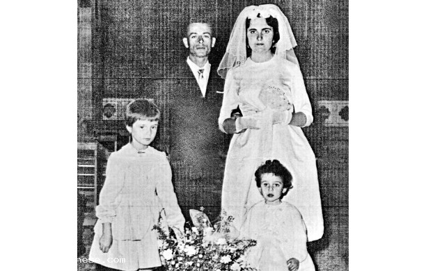 1961, Giovedì 7 Ottobre - Luigi Centini con la sposa Adriana