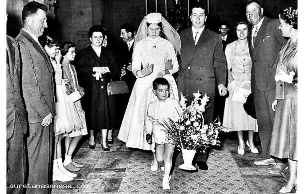 1957, Luned 30 Settembre - Sergio e Graziella sposi