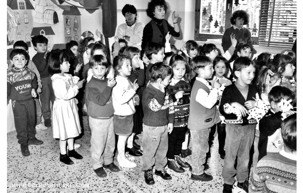 1992 - Pronti per la recita di Natale