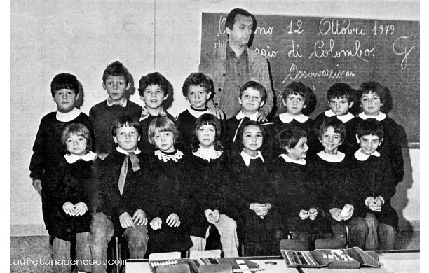 1979, 12 Ottobre - Lezione sulla scoperta dell'America in Seconda Elementare
