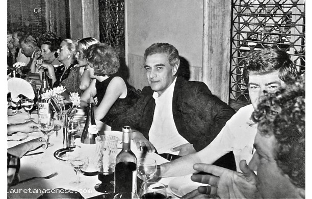 1987 - Cena dei Menciaioli, personaggi in primo piano