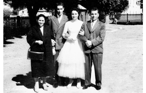 1956, Sabato 29 Settembre - Rio e Elda con i genitori della sposa