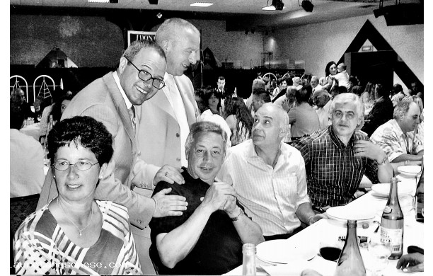 2003- Festa del Donatore: Gruppo di amici a tavola