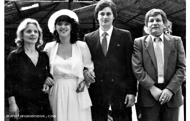 1982, Domenica 12 Settembre - Fabrizio e Rossella insieme ai Gallorini