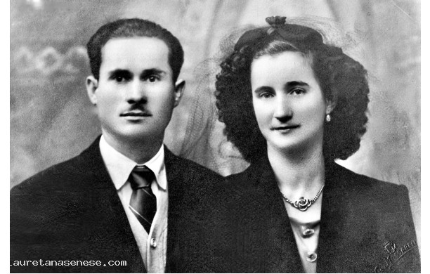 1948, 2 Ottobre - Nello e Vilma, sposi a Montecontieri