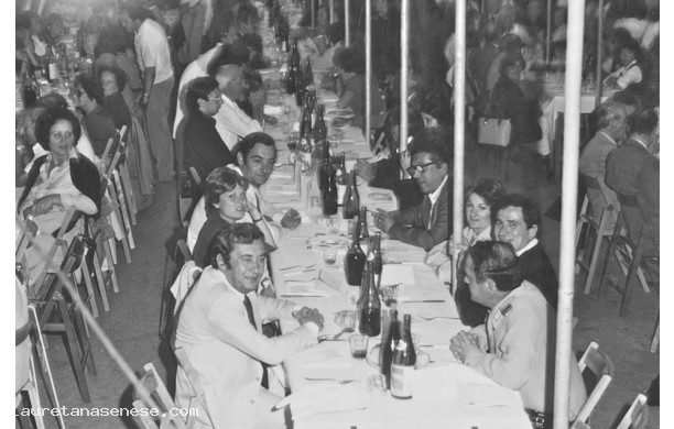 1979 - Garbo dOro, la tavolata centrale in primo piano