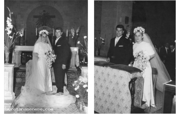 1966, Domenica 28 Agosto  Luciano e Rosanna Biancucci, sposi