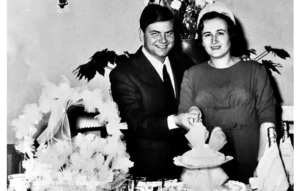 1964, Luned 19 Ottobre - Sposi a Monte Oliveto Maggiore