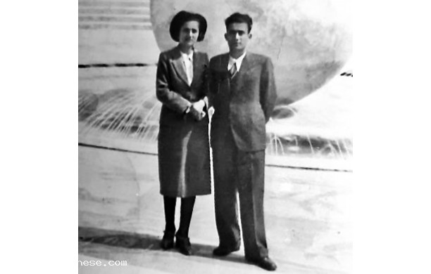 1939,  23 aprile - Romanino e Delia in viaggio di  nozze