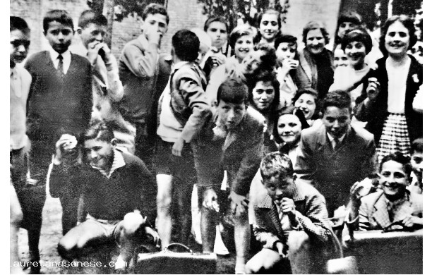 1959 - Scuola Media in gita a Monte Oliveto Maggiore
