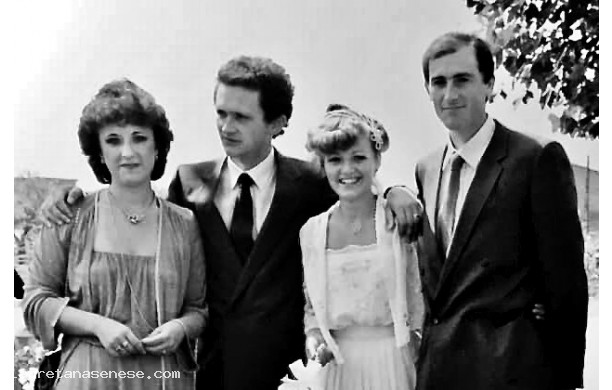 1980, Domenica 7 Settembre - Marcello e Tiziana con gli amici di sempre