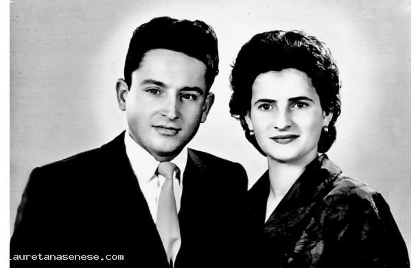 1954, Sabato 2 ottobre - Ivo e Silvana sposi nella chiesa della Pievina