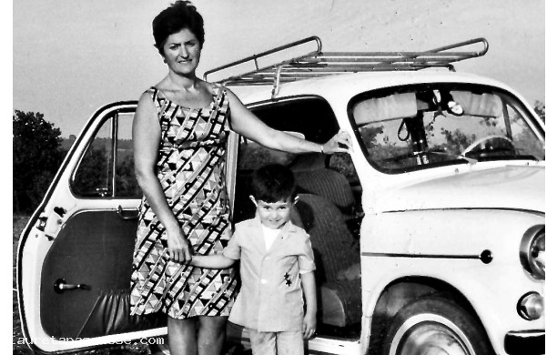 1969 - Umberto e la 600 di Bista